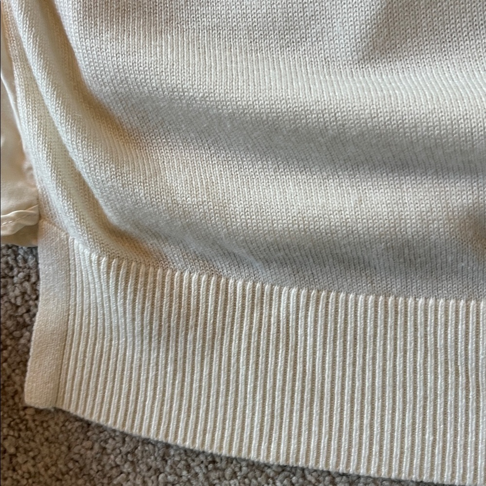 LULULEMON Still At Ease Ivory Pullover Angel Wings Back Size 6 - Picture 11 of 14